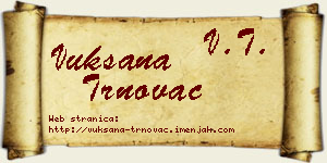 Vuksana Trnovac vizit kartica